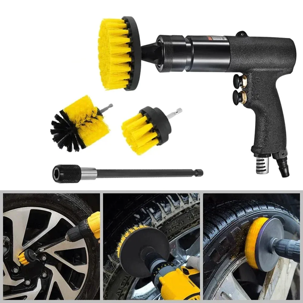 4pc Nylon Electric Drill Scrubber Brush for Carpet Glass Car