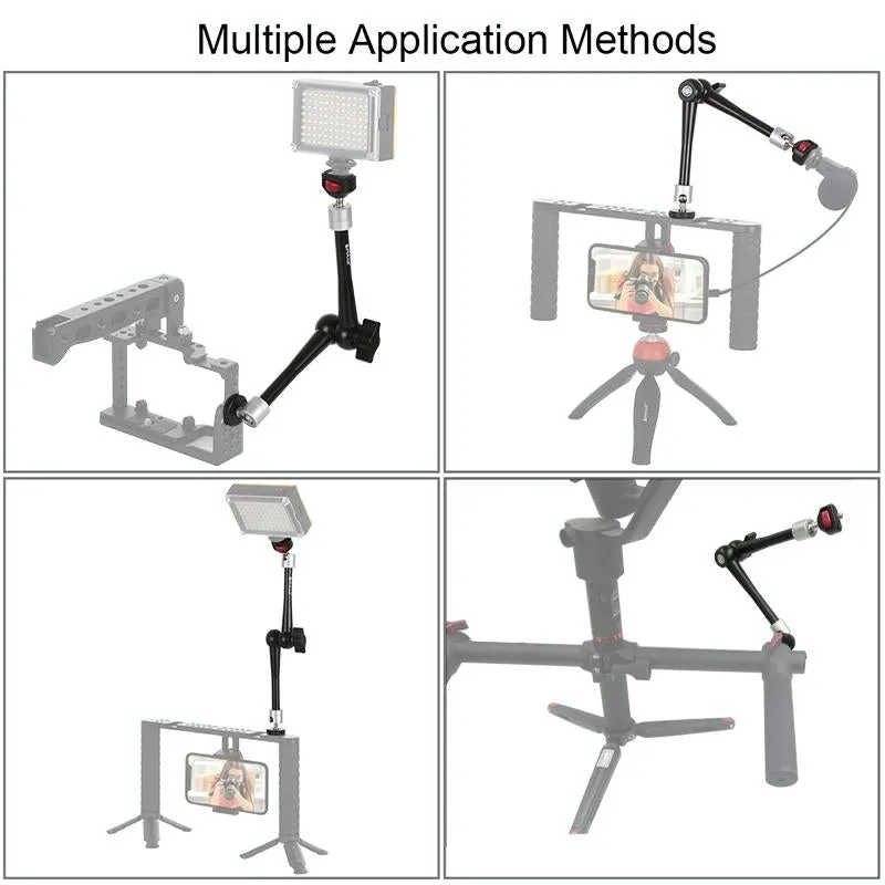 Adjustable Articulating Magic Arm - 11 Inch Aluminum Alloy