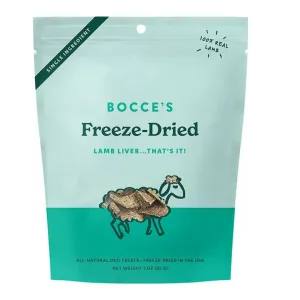 Bocce's Bakery Dog Freeze Dried Lamb Liver Treats 3oz.