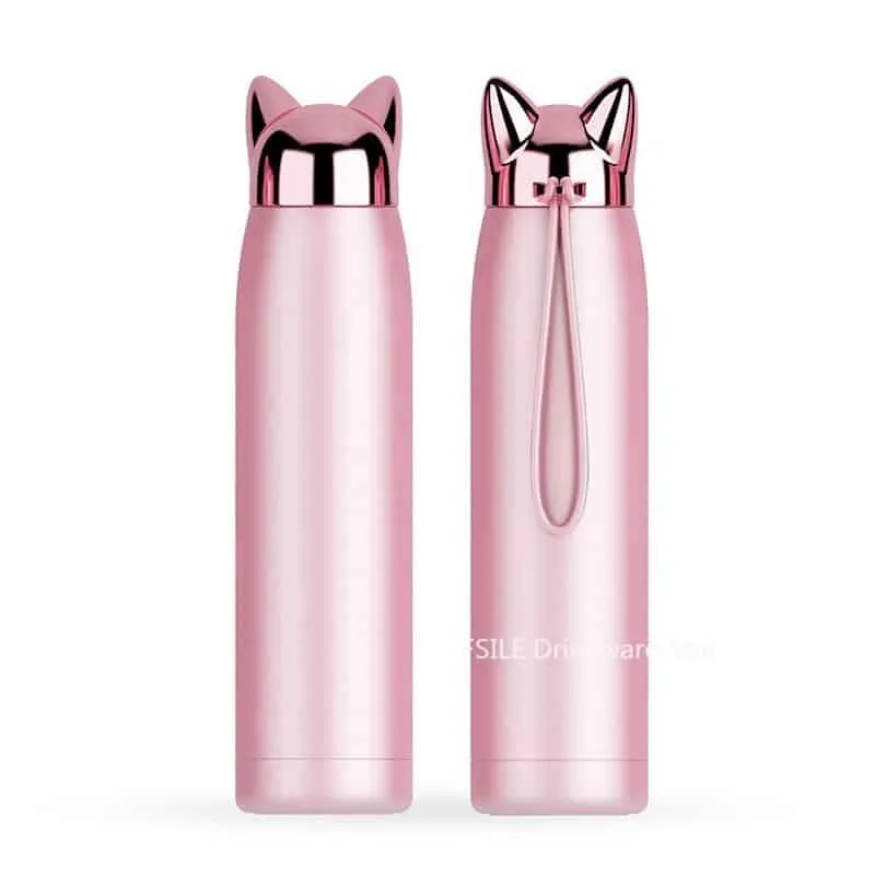 Cat Ears Designed Water Bottle