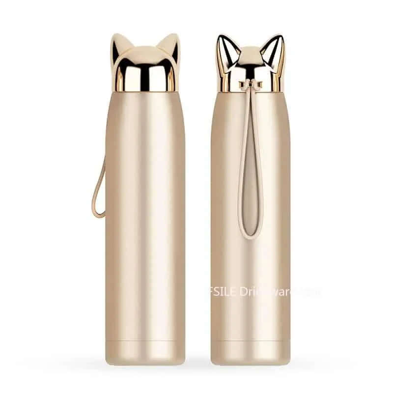 Cat Ears Designed Water Bottle