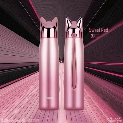 Cat Ears Designed Water Bottle