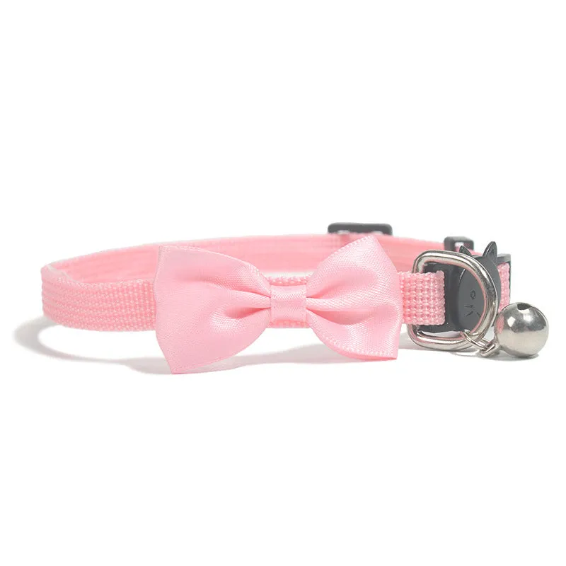 Collar, Pet Collar, Pet Supplies Ornament Bow Nylon Adjustable Collar For Cats,  Accessories