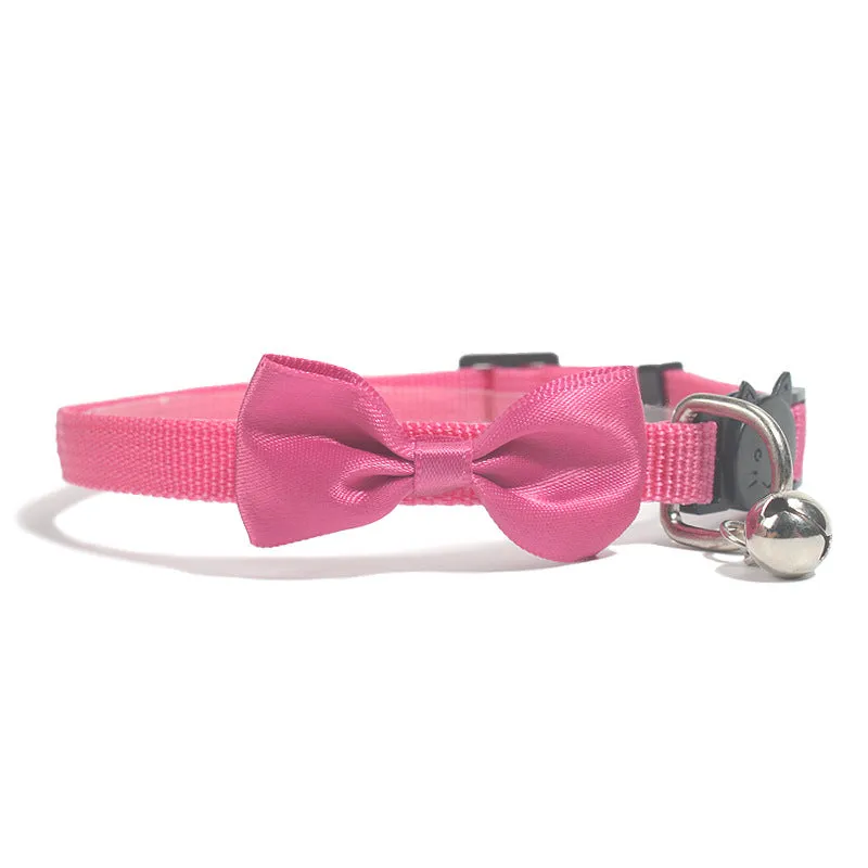 Collar, Pet Collar, Pet Supplies Ornament Bow Nylon Adjustable Collar For Cats,  Accessories
