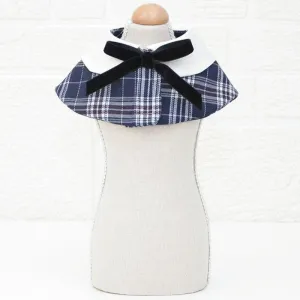 Dog Shawl Small Cloak Pet Bow Ttie Saliva Towel Pet Accessories - Size S