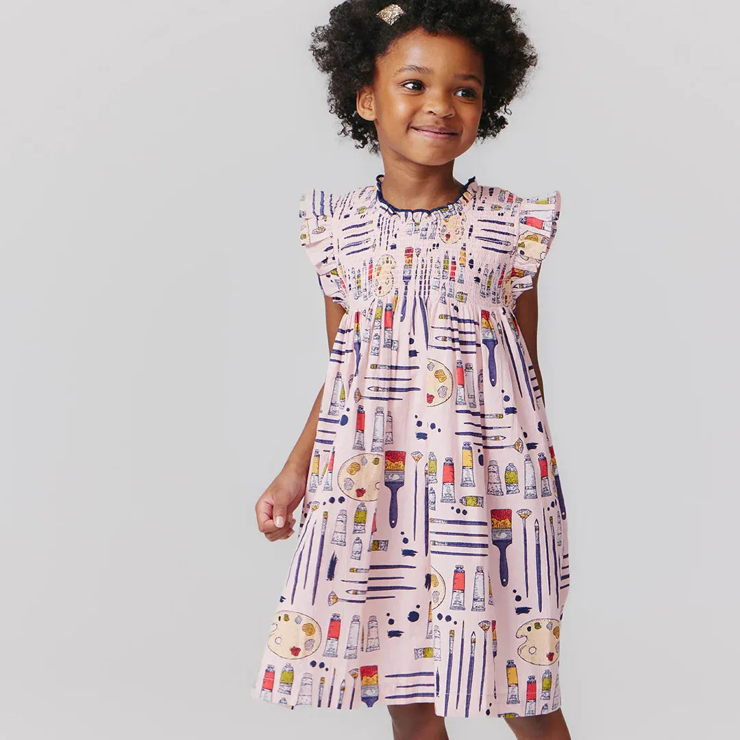 Girl's Stevie Dress Tiny Artist