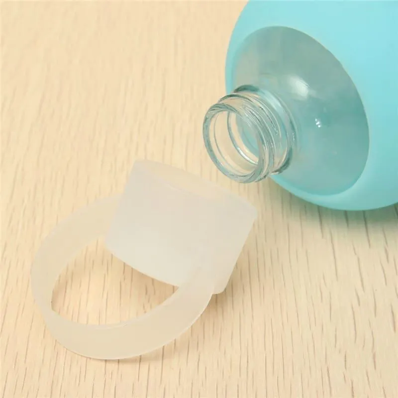 Glass Water Bottle with Silicone Case