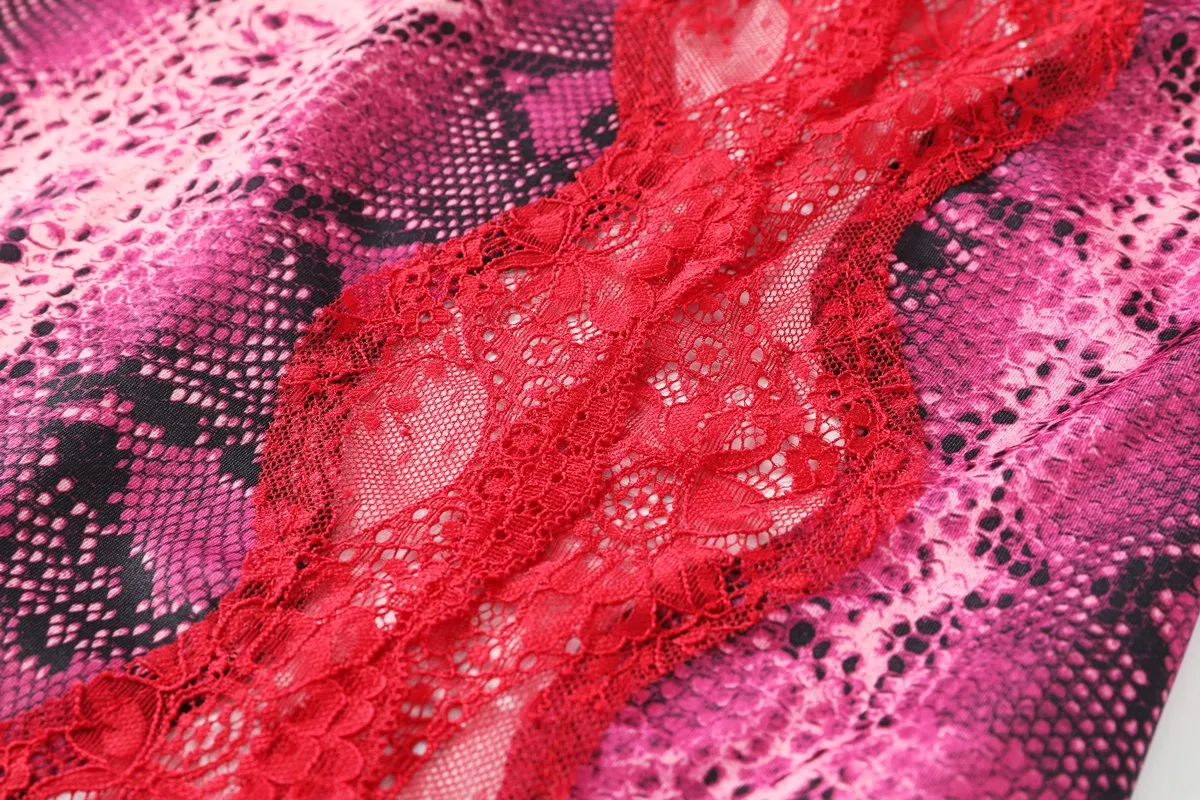 Isabis Plus Size Lingerie Slip Dress with G String Panty