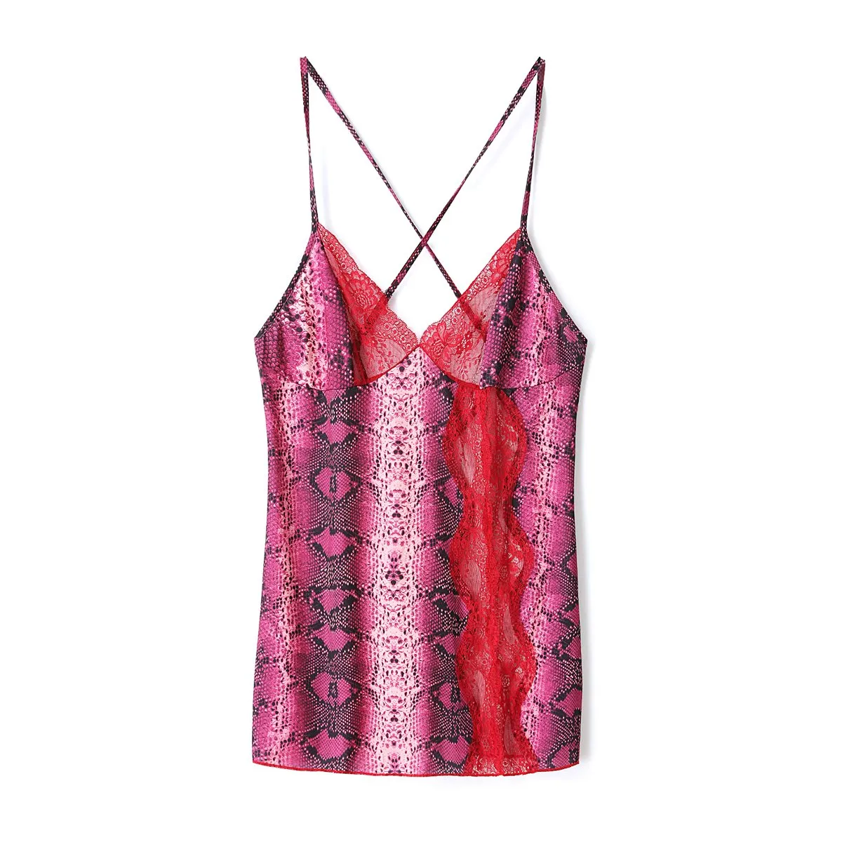 Isabis Plus Size Lingerie Slip Dress with G String Panty