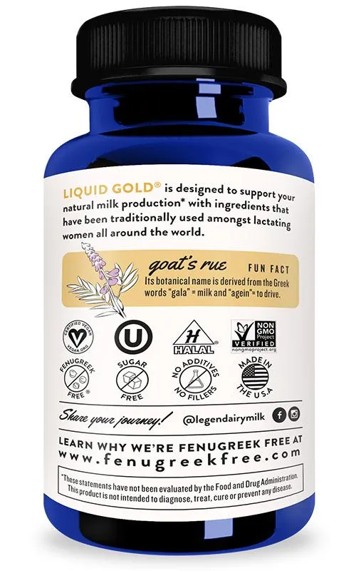 Liquid Gold Organic Lactation Blend - 60 Capsules