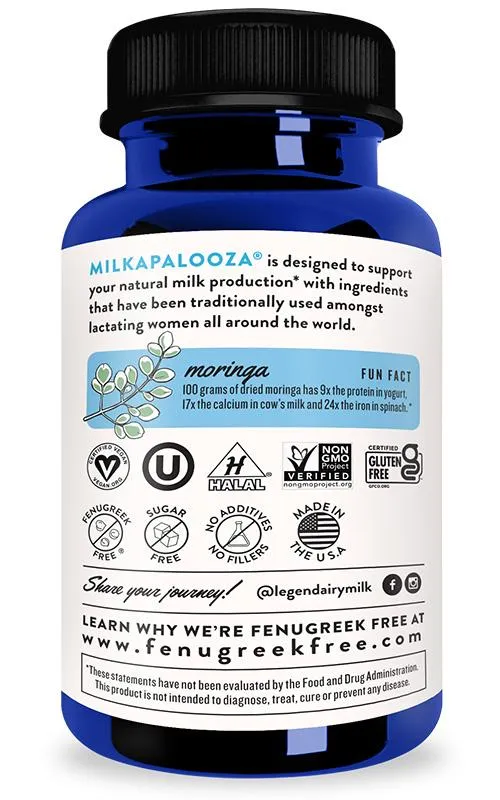 Milkapalooza Organic Lactation Blend - 60 Capsules