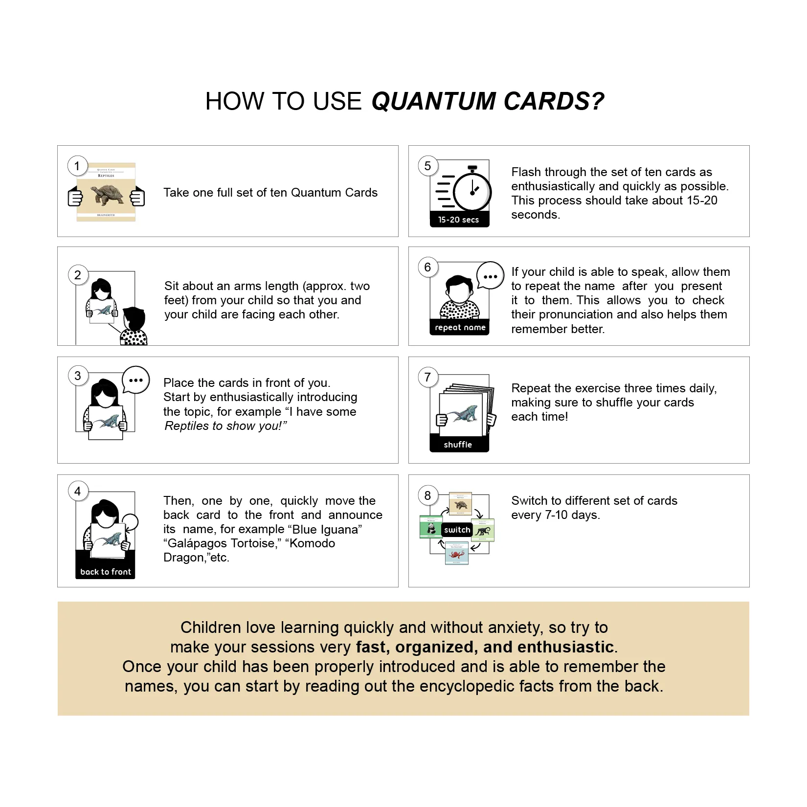Quantum Cards <br> Reptiles