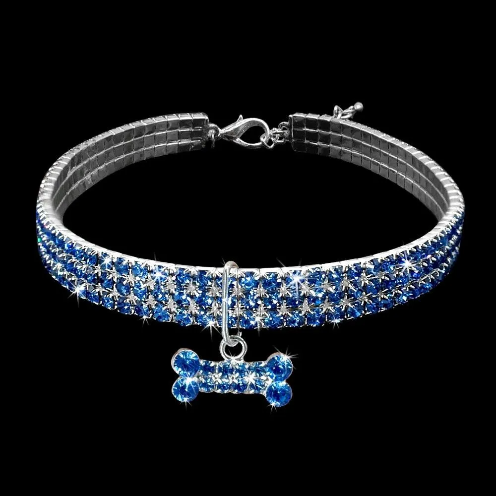 Shiny Crystal Collar for Small Dogs